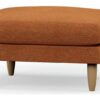 Hutch Fabric Footstool - Rust