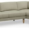 Hutch Slim Reversible Round Arm 5 Seater Sofa - Oat