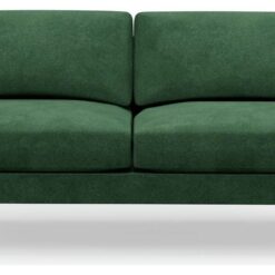 Hutch Velvet Curve Arm 3 Seater Sofa - Sage Green