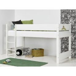 Huxie European Single (90 x 200cm) Mid Sleeper Loft Bed Bed