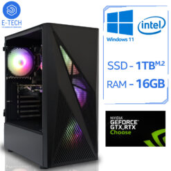 (Intel i5 11400F, NVIDIA 4GB GTX 1650) Intel i5 Gaming PC 16GB 1TB M.2 RTX 3060 Computer