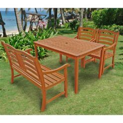 Izaguirre 4 Seater Dining Set