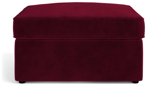 Jay-Be Velvet Footstool Chair Bed - Burgundy