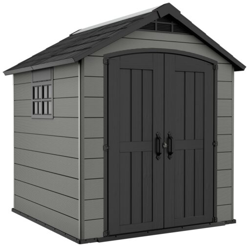 Keter Premier Apex Outdoor Garden Storage Shed 7.5 x 7ft