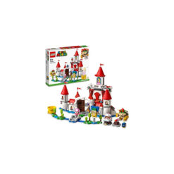 LEGO 71408 Super Mario Peachâs Castle Expansion Set, Buildable Game Toy for Kids with Time Block plus Figures, to Combine with Starter Course