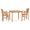 Mello Square 2 - Person 85Cm Long Teak Dining Set