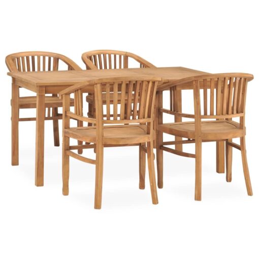 Melnick Rectangular 4 - Person 150Cm Long Teak Dining Set