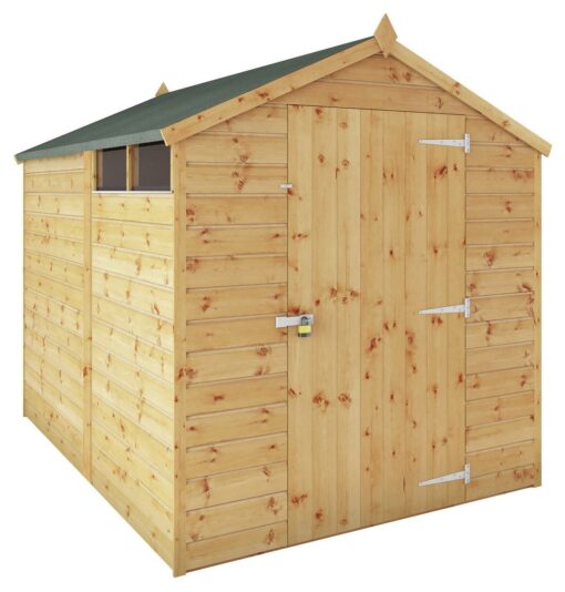 Mercia Shiplap 2 Glazed Windows Apex Shed - 8 x 6ft