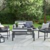 Norfolk Leisure Bellmount 4 Seater Aluminium Garden Sofa Set