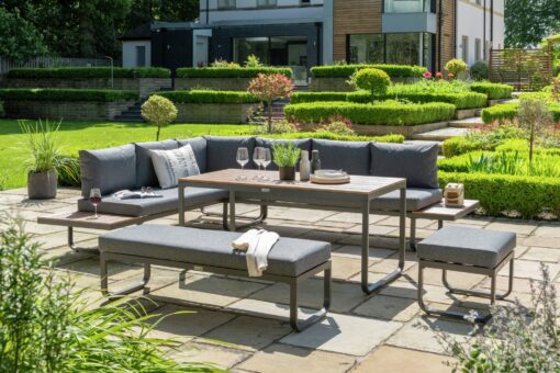 Norfolk Leisure Billingford 8 Seater Garden Corner Sofa Set