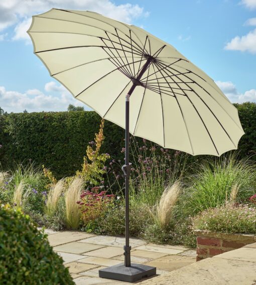 Norfolk Leisure Geisha 2.5m Tilting Garden Parasol - Taupe