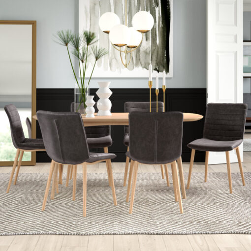 Pangle Dining Set with 6 Chairs