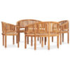 Perdomo Solid Wood 6 - Person Seating Group