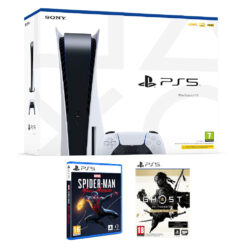 Playstation 5 Console, Spider-Man and Ghost Of Tsushima Bundle