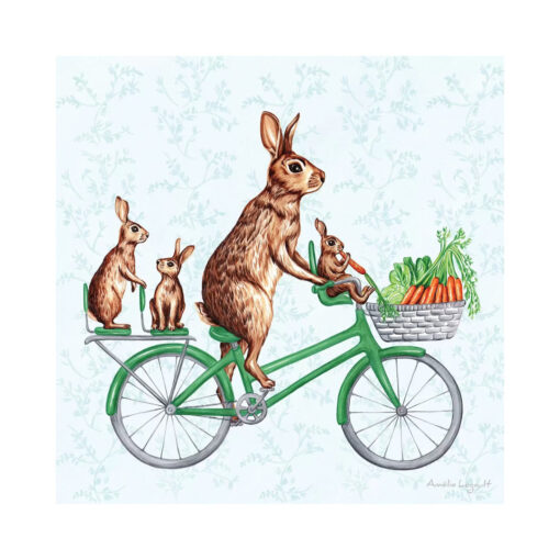 Rabbits On Bike