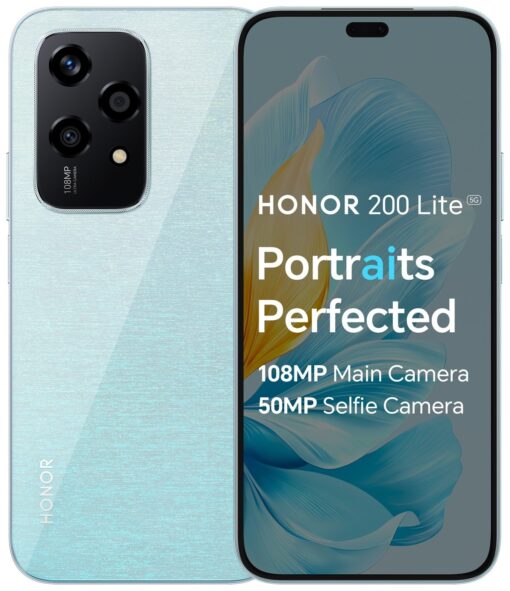 SIM Free HONOR 200 Lite 5G 256GB AI Mobile Phone Starry Blue