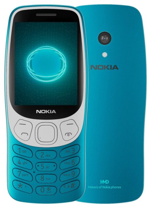 SIM Free Nokia 3210 Mobile Phone - Scuba Blue