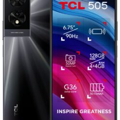 SIM Free TCL 505 128GB Mobile Phone - Space Grey