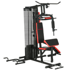 SPORTNOW Multi Gym Workout Station with Sit Up Bench, Push Up Stand, Dip Bars