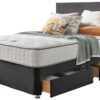 Silentnight Middleton Small Double 4 Drawer Divan Bed-Chcoal