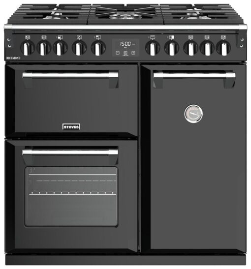 Stoves Richmond 90cm Dual Fuel Range Cooker - Black