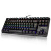 TeckNet Mechanical Keyboard Rainbow Backlit 88 Keys, UK Layout