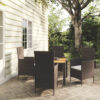 Wedgeport Square 5 - Piece 4 - Person 90Cm L Outdoor Table Set