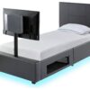 XR Living Ava Single TV Bed Frame - Grey