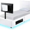 XR Living Ava Single TV Bed Frame - White