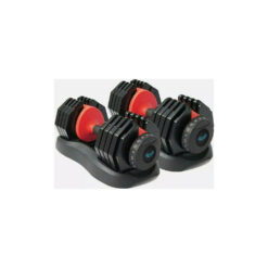 (2x 24kg Adjustable Dumbbells PAIR 15 dumbbells in 1) BRAINGAIN