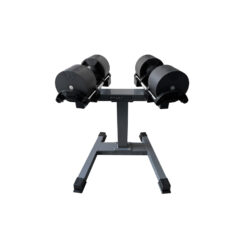 (2x 32kg Adjustable Dumbbells WITH STAND (2kg increment) PAIR 16 dumbbells in 1) BRAINGAIN