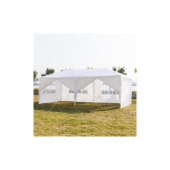 (3x6M,with 6 sides) 3X3/6/9M Garden Gazebo Marquee Party Tent Wedding Canopy Shade Outdoor 8 Sizes