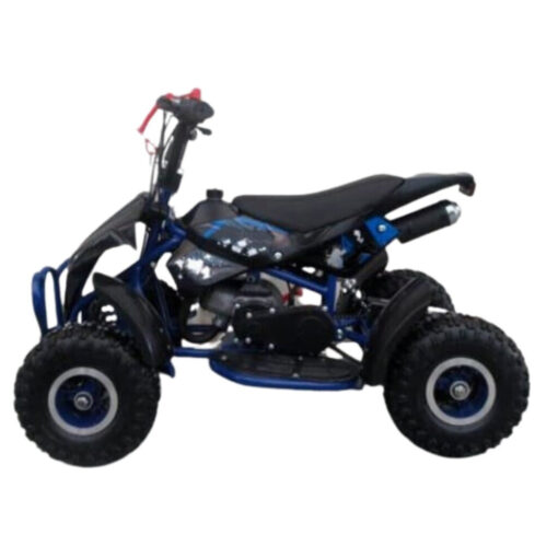 49cc Petrol Kids Blue Mini Quad Bike 2 Stroke Petrol Quad ATV Off Road