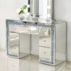 7 Drawer Mirrored Crushed Diamond Dressing Table