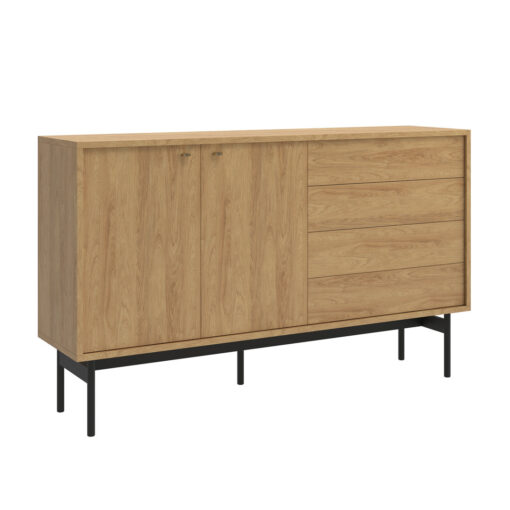 Allyra 2-Door 4-Drawer Dresser 154 cm