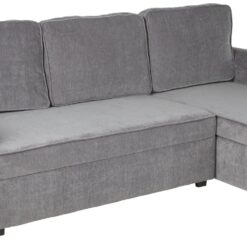 Argos Home Addie Velvet Reversible Storage Sofa Bed - Grey