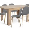 Argos Home Miami 6 - 8 Seater Table & 6 Beni Grey Chairs