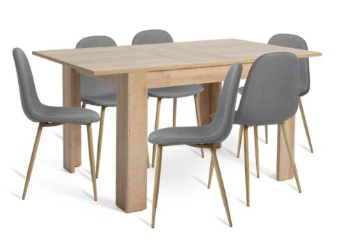 Argos Home Miami 6 - 8 Seater Table & 6 Beni Grey Chairs