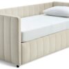 Argos Home Pandora Trundle Day Bed with 2 Mattresses - Cream