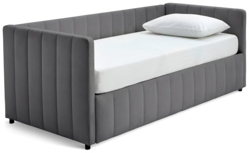 Argos Home Pandora Trundle Day Bed with 2 Mattresses - Grey