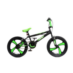 (Black / Green) XN BMX Freestyle 20" MAG Wheel Kids Bike 4 Colours