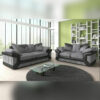 (Black Grey, 3+2 Seated) Classic Dino 3+2 and Corner Luxuries Sofa
