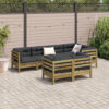 Brayden Studio 7 Piece Garden Sofa Set With Cushions Impregnated Wood Pine