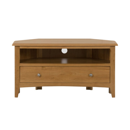 Censu Oak Corner Tv Unit