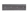 Elkmar 4 - Hook Wall Mounted Coat Rack in Grey