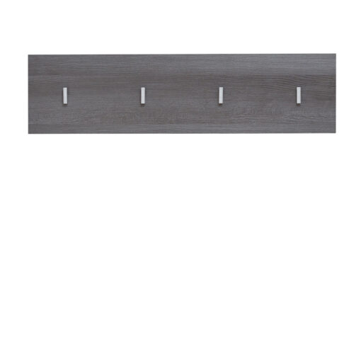 Elkmar 4 - Hook Wall Mounted Coat Rack in Grey