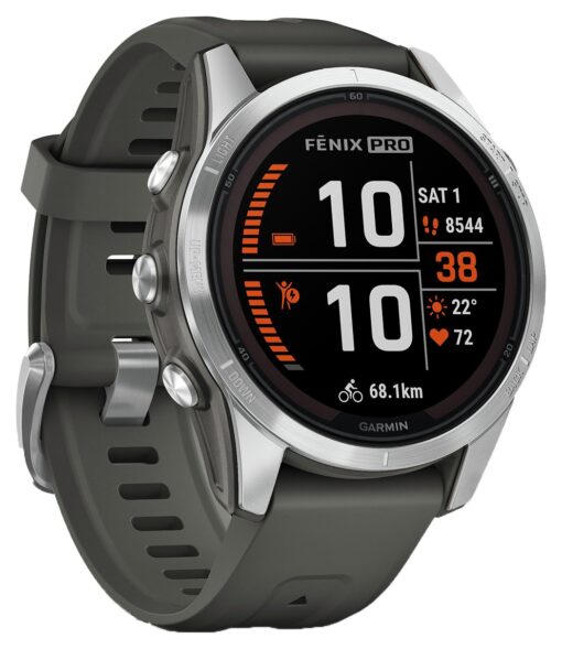 Garmin fenix 7S Pro Solar Glass Smart Watch - Graphite