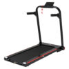 HOMCOM Electric Folding Treadmill w/ Wheels, Safety Button and LED Monitor