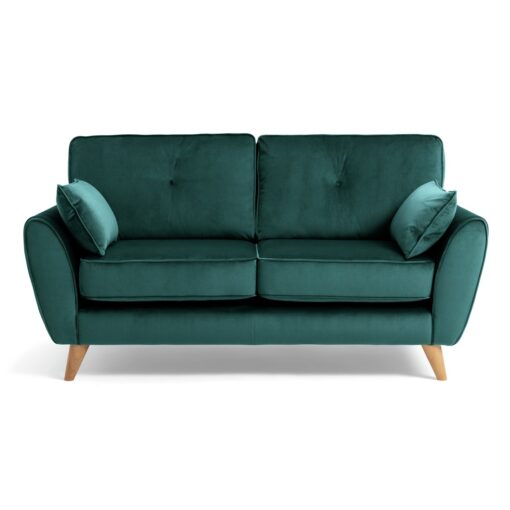 Habitat Iris velvet 2 Seater Sofa - Teal