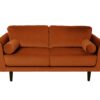 Habitat Jacob velvet 2 Seater Sofa - Orange